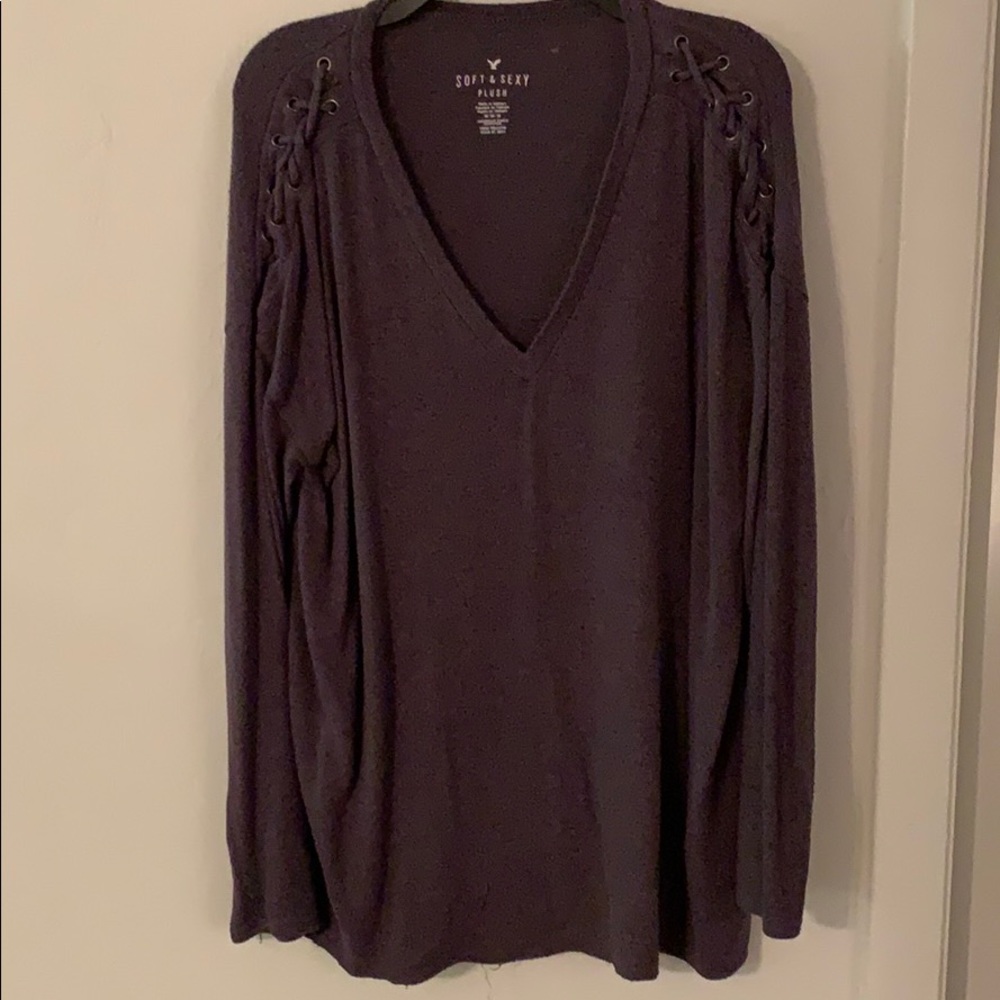 Super soft purple sweater American Eagle